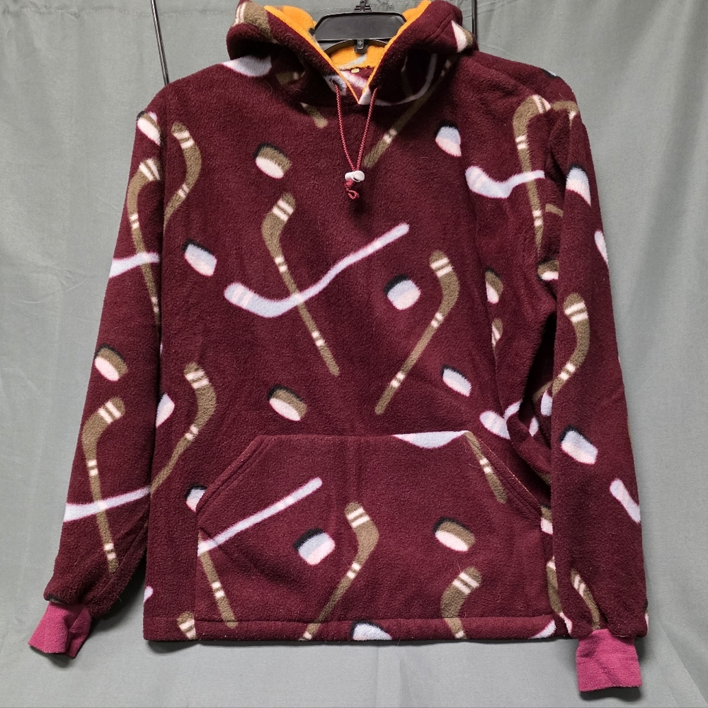 Hockey Stick Patterned Hoodie